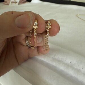 Super Pretty Chain Cubic Zirconia Earrings